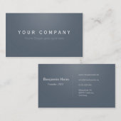 Professionelle Business Visitenkarten grey / grau Visitekaartje (Voorkant / Achterkant)