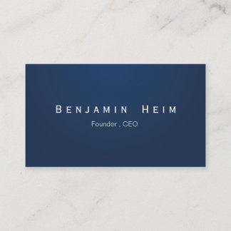 Professionelle Business Visitenkarten Navy Blue Visitekaartje
