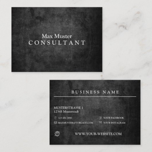 Professionelle Contactkaartje (Voorkant / Achterkant)