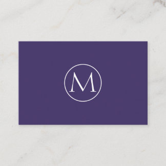 Professionelle Minimale Monogramm Visitenkarte Visitekaartje
