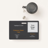 Professioneller Mitarbeiterausweis – Modern Badge (Voorkant met intrekbare)