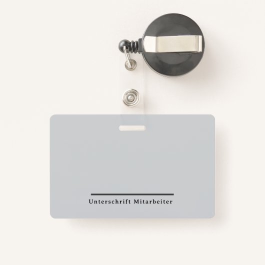 Professioneller Mitarbeiterausweis – Modern Badge (Achterkant met intrekbare)