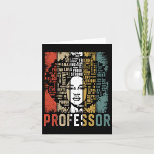 Professor Afro African American Women Black Histor Kaart