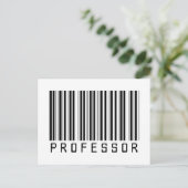 Professor Bar Code Briefkaart (Staand voorkant)