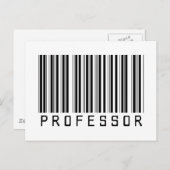 Professor Bar Code Briefkaart (Voorkant / Achterkant)