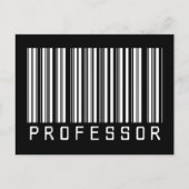 Professor Bar Code Briefkaart (Voorkant)