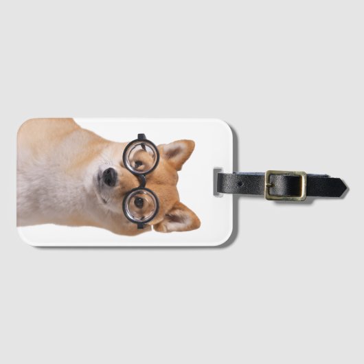 Professor Barkley - Bagagelabel met kaartsleuf (Voorkant (horizontaal))