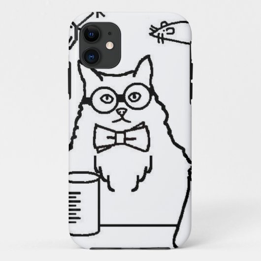 Professor Cat Case-Mate iPhone Case (Achterkant)