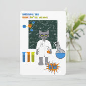 Professor Cat Uitnodigingskaart Kaart (Staand voorkant)