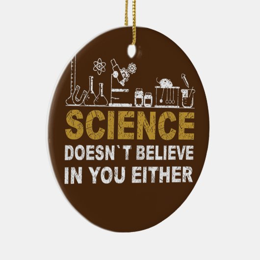 Professor Chemist Elements Scientist periodiek Keramisch Ornament (Rechts)