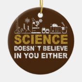 Professor Chemist Elements Scientist periodiek Keramisch Ornament (Voorkant)