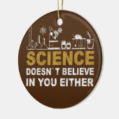 Professor Chemist Elements Scientist periodiek Keramisch Ornament (Links)