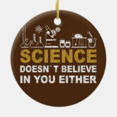 Professor Chemist Elements Scientist periodiek Keramisch Ornament (Achterkant)