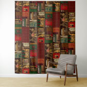 Professor Darksage's magische kerstbibliotheek Wandkleed (In situ)