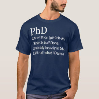 Professor Doctor PhD Filosofie titel 3 T-shirt
