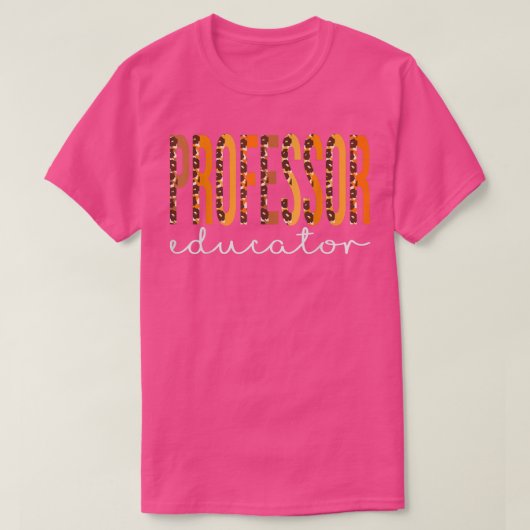 Professor Educator leopard Fall Autumn Lovers Than T-shirt (Design voorkant)