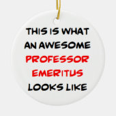 professor emeritus , geweldige keramisch ornament (Voorkant)