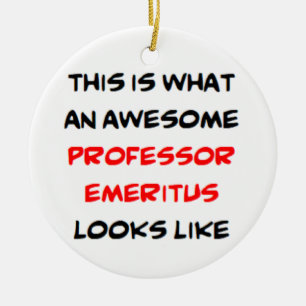 professor emeritus , geweldige keramisch ornament