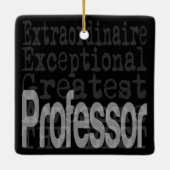 Professor Extraordinaire Keramisch Ornament (Achterkant)