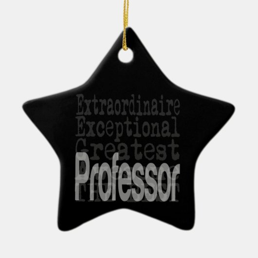 Professor Extraordinaire Keramisch Ornament (Voorkant)