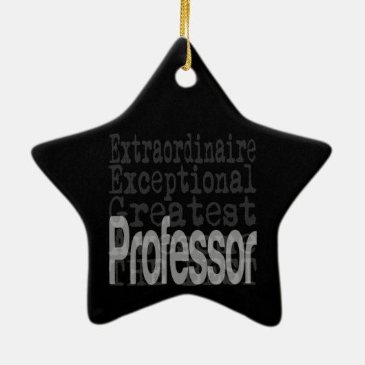 Professor Extraordinaire Keramisch Ornament (Achterkant)