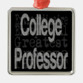 Professor Extraordinaire Metalen Ornament (Voorkant)
