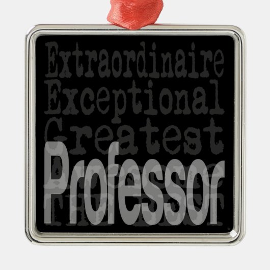 Professor Extraordinaire Metalen Ornament (Voorkant)