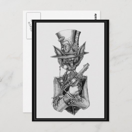 Professor Felis Catus Briefkaart (Voorkant / Achterkant)