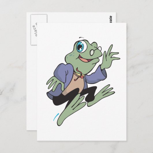 Professor Frog Briefkaart (Voorkant / Achterkant)
