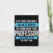 Professor Funny Appreciation Gift  Kaart (Voorkant)