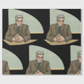 Professor Geleerde Man Onderwijzer Leraar Cadeaupapier (Vlak)