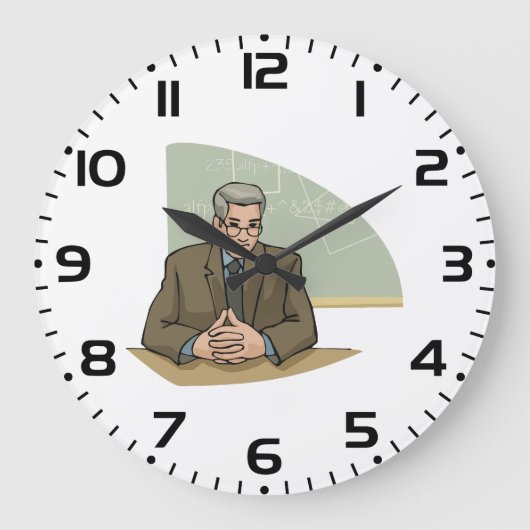 Professor Geleerde Man Onderwijzer Leraar Grote Klok (Voorkant)