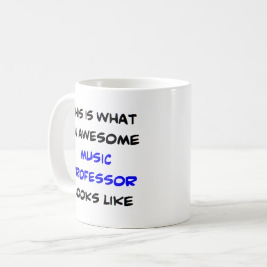 professor geweldige muziek koffiemok (Voorkant links)