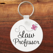 Professor in het roze recht sleutelhanger (Voorkant)
