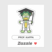 Professor Kappa, Doctor in de Yokai Studies Sticker (Vel)