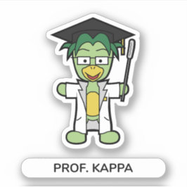 Professor Kappa, Doctor in de Yokai Studies Sticker
