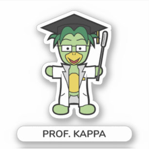 Professor Kappa, Doctor in de Yokai Studies Sticker