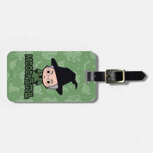Professor McGonagall Cartoon Character Art Bagagelabel (Voorkant horizontaal)
