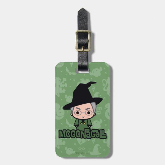 Professor McGonagall Cartoon Character Art Bagagelabel (Voorkant verticaal)