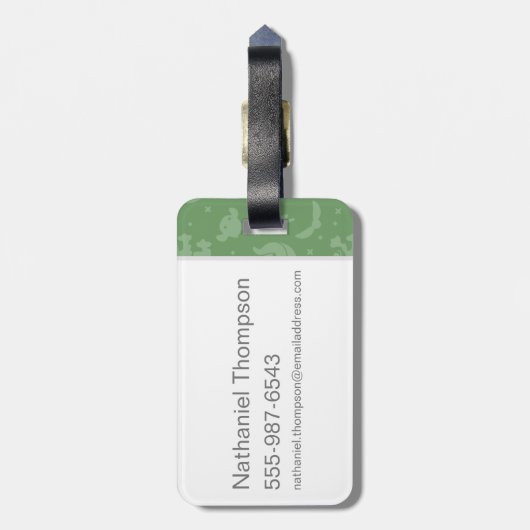 Professor McGonagall Cartoon Character Art Bagagelabel (Achterkant verticaal)