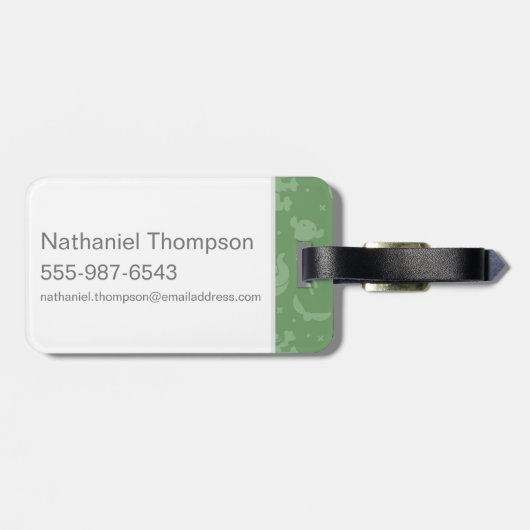 Professor McGonagall Cartoon Character Art Bagagelabel (Achterkant horizontaal)