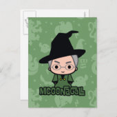 Professor McGonagall Cartoon Character Art Briefkaart (Voorkant / Achterkant)