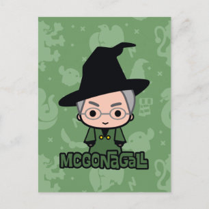 Professor McGonagall Cartoon Character Art Briefkaart