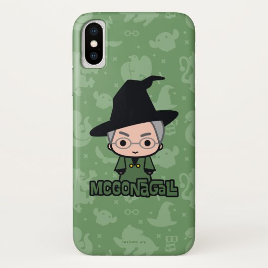 Professor McGonagall Cartoon Character Art Case-Mate iPhone Case (Achterkant)