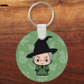 Professor McGonagall Cartoon Character Art Sleutelhanger (Voorkant)