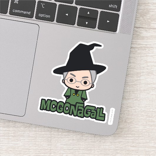 Professor McGonagall Cartoon Character Art Sticker (Detail)