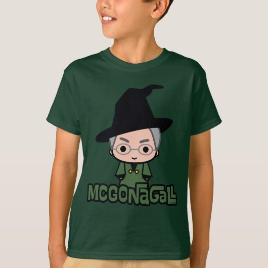 Professor McGonagall Cartoon Character Art T-shirt (Voorkant)