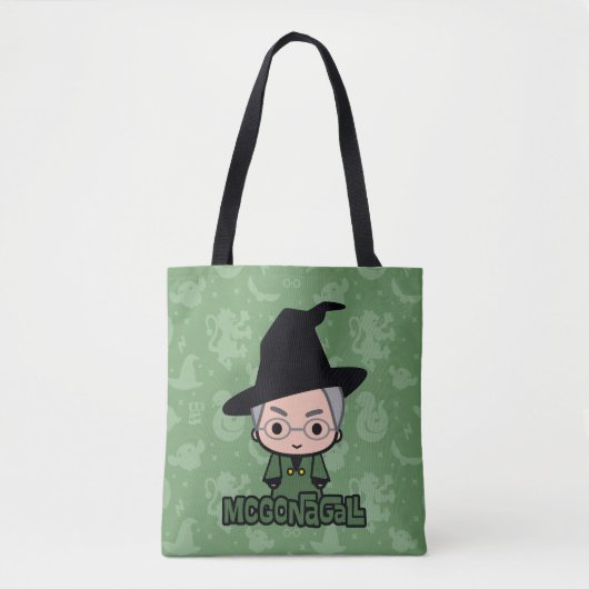 Professor McGonagall Cartoon Character Art Tote Bag (Voorkant)