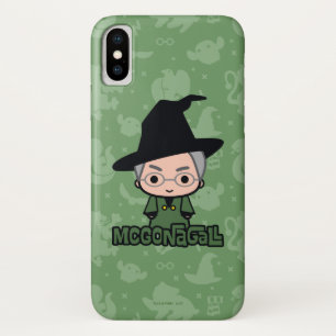 Professor McGonagall Cartoon Karakter Kunst iPhone X Hoesje