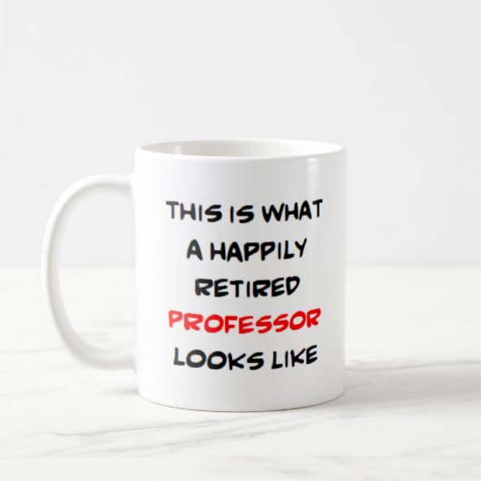professor met pensioen koffiemok (Links)